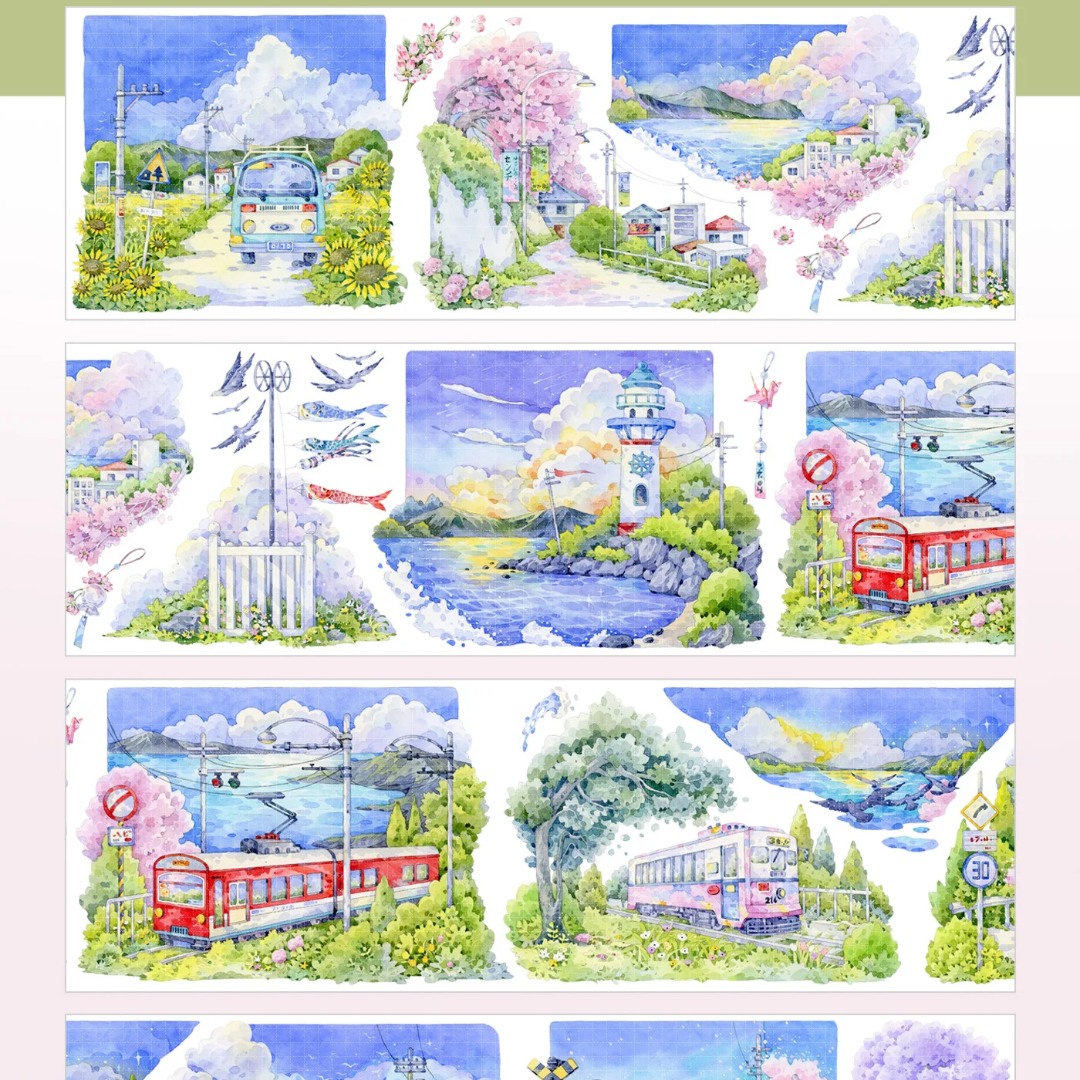 StudioVI Washi Tape Sample - Kamakura Coast