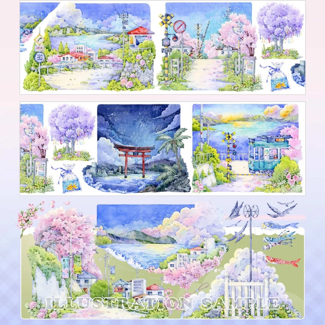 StudioVI Washi Tape Sample - Kamakura Coast