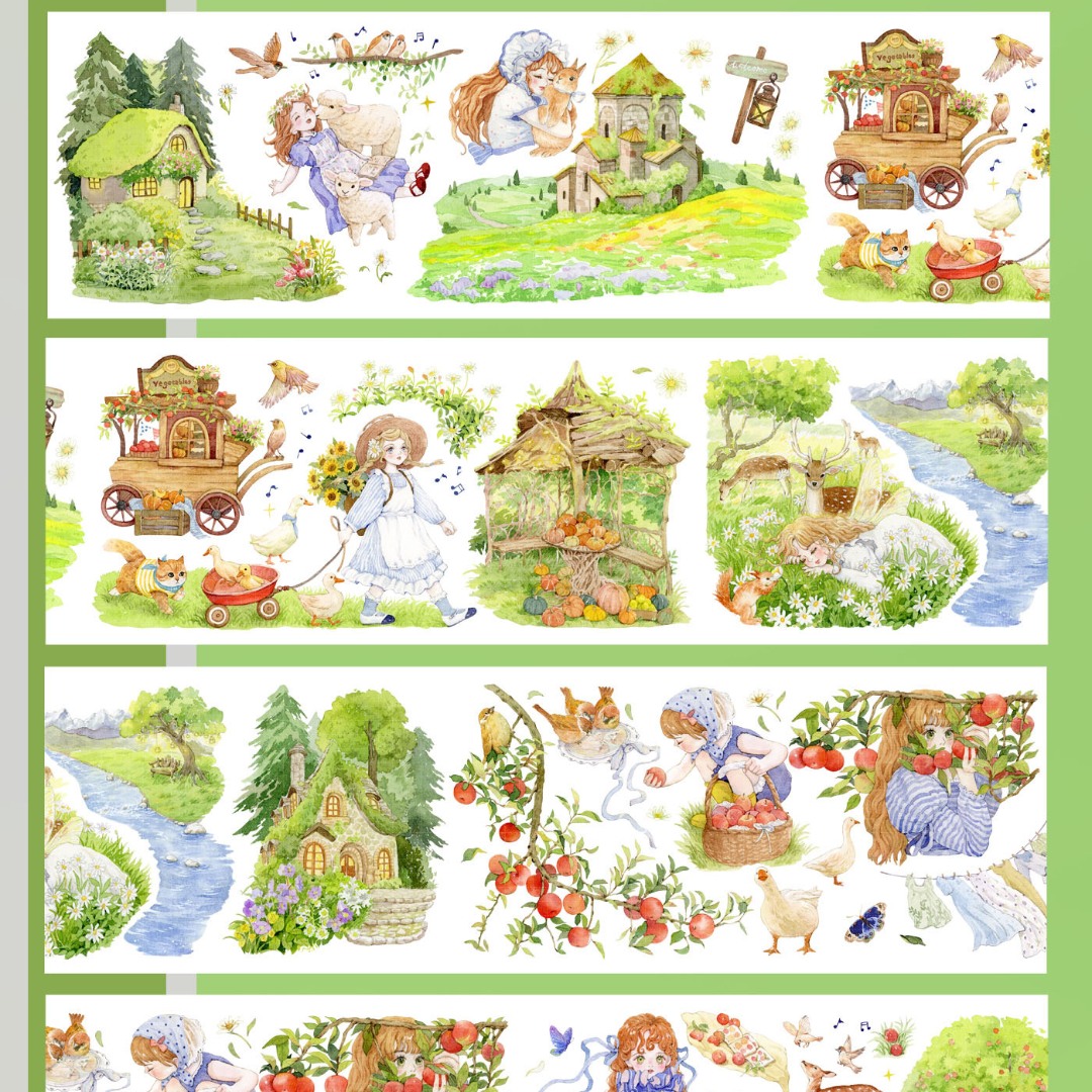 Tournesol Studio PET Tape Sample - Fairytale Forest Life