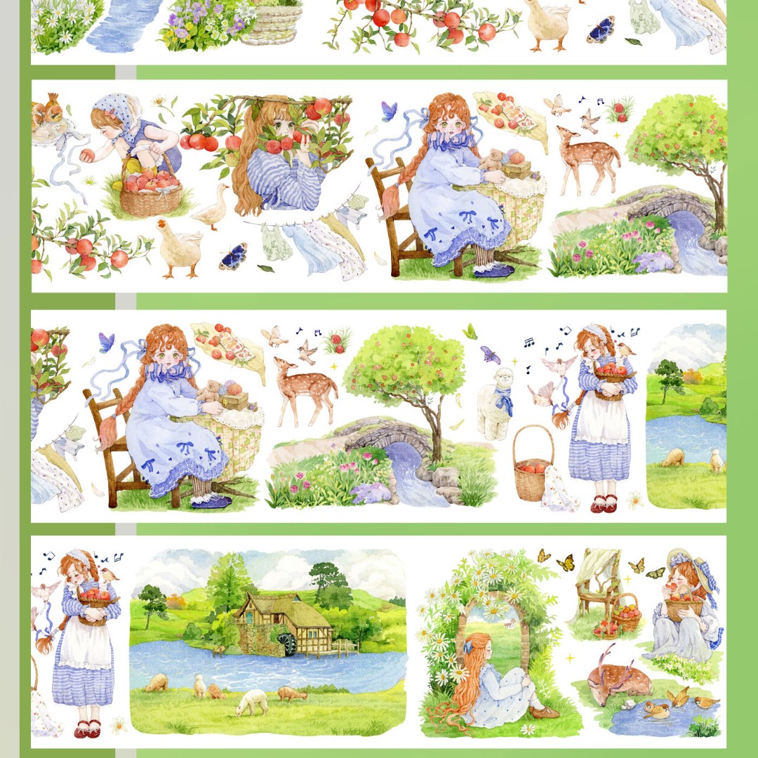 Tournesol Studio PET Tape Sample - Fairytale Forest Life