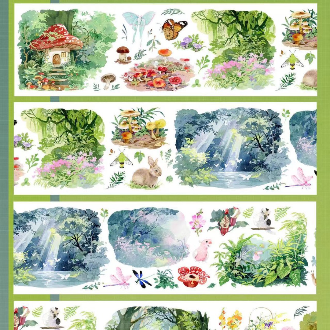 Tournesol Studio Washi Tape Sample - Dream Forest