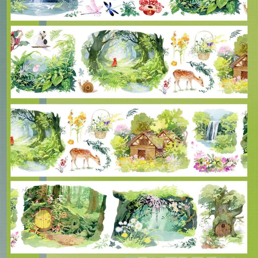 Tournesol Studio Washi Tape Sample - Dream Forest