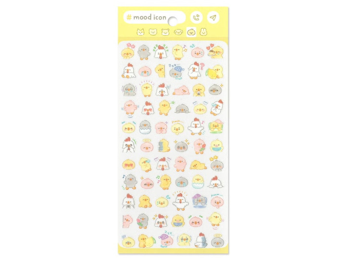 Pre-Order Mindwave Clear Sticker Sheet Mood Icon - Chick