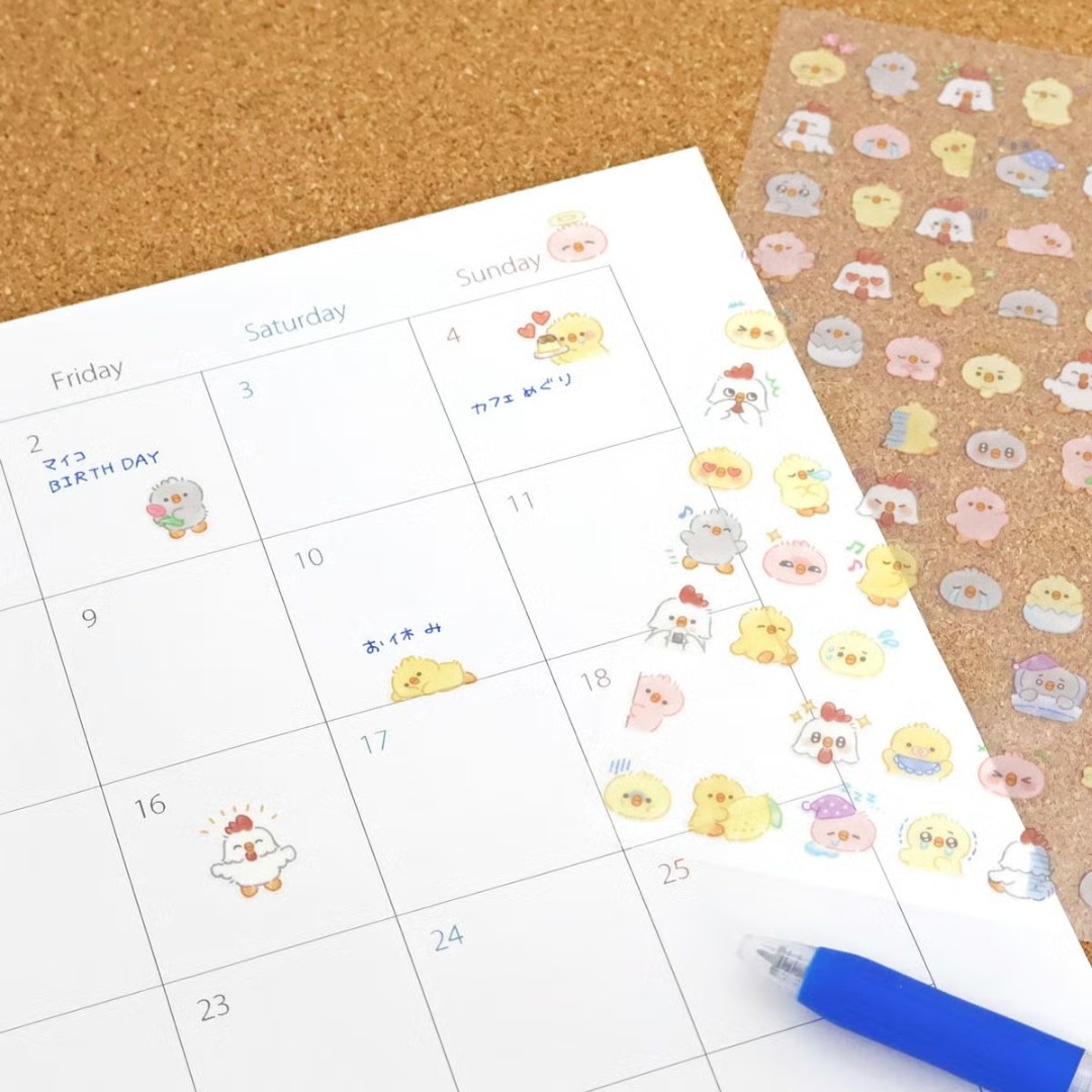 Pre-Order Mindwave Clear Sticker Sheet Mood Icon - Chick