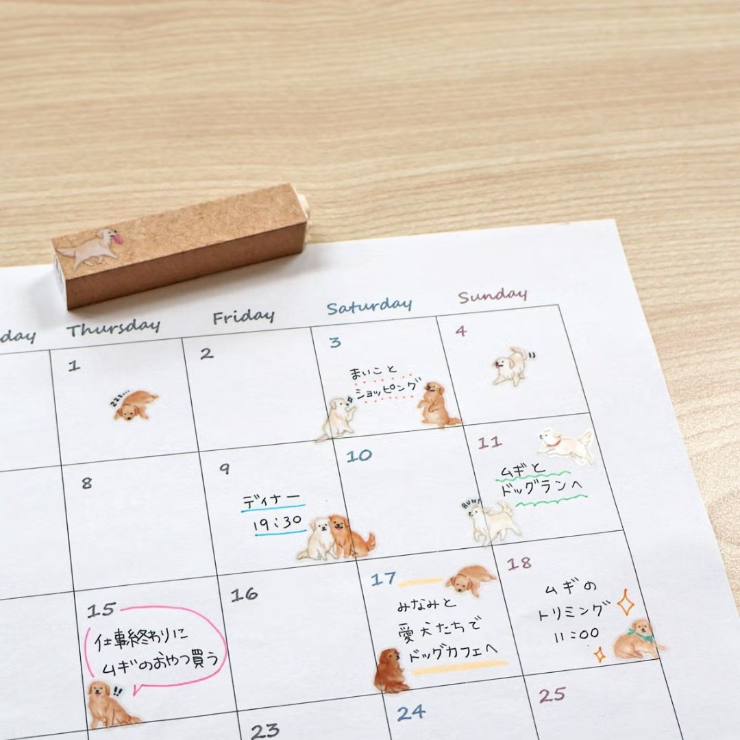 Mindwave Clear Sticker Sheet Doggy Collection - Golden Retriever