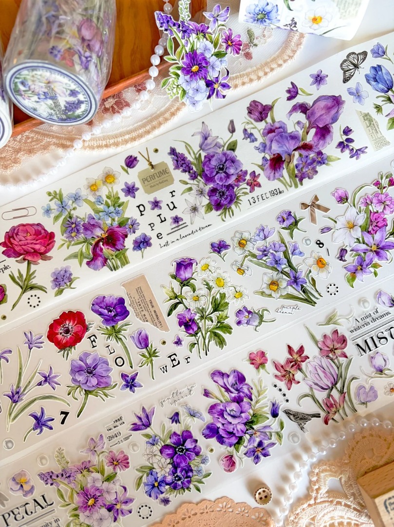 Pre-Order Baicangjia Studio Die-Cut Washi Tape - Overture