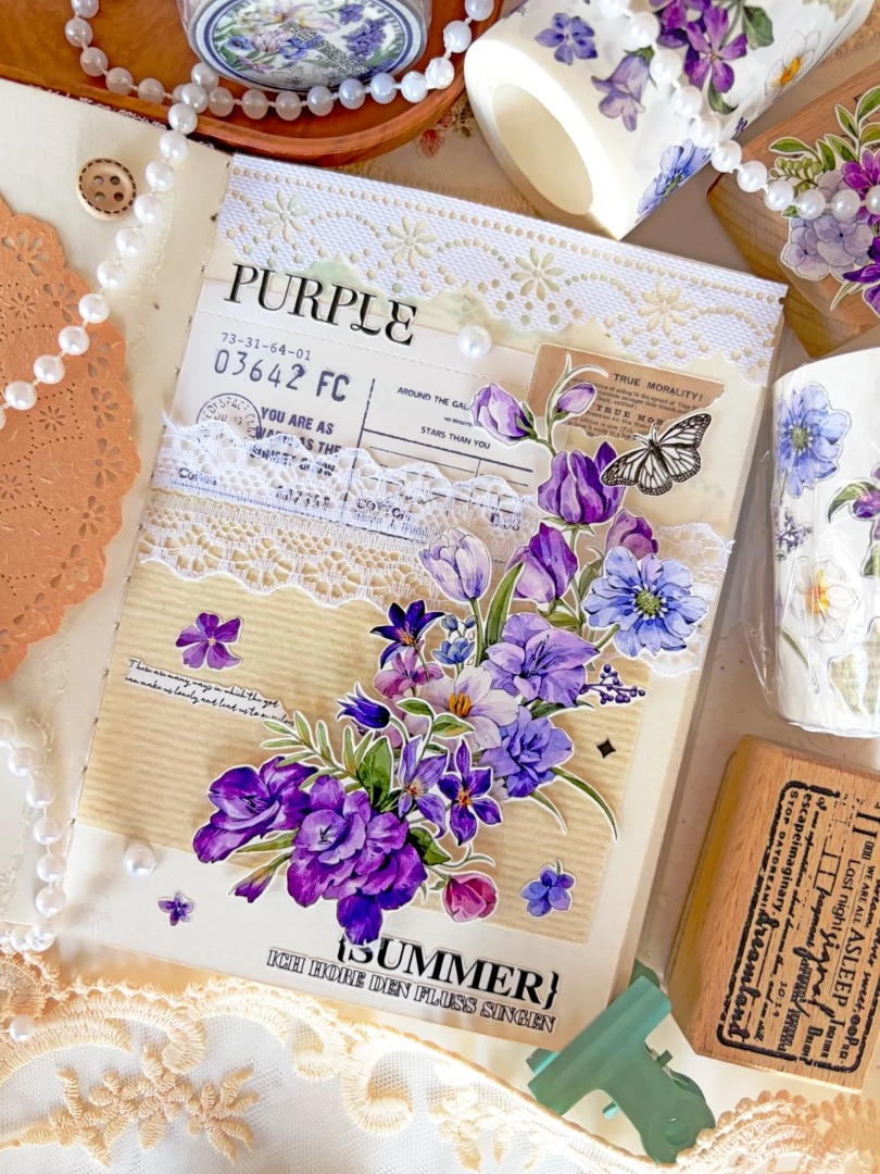 Pre-Order Baicangjia Studio Die-Cut Washi Tape - Overture