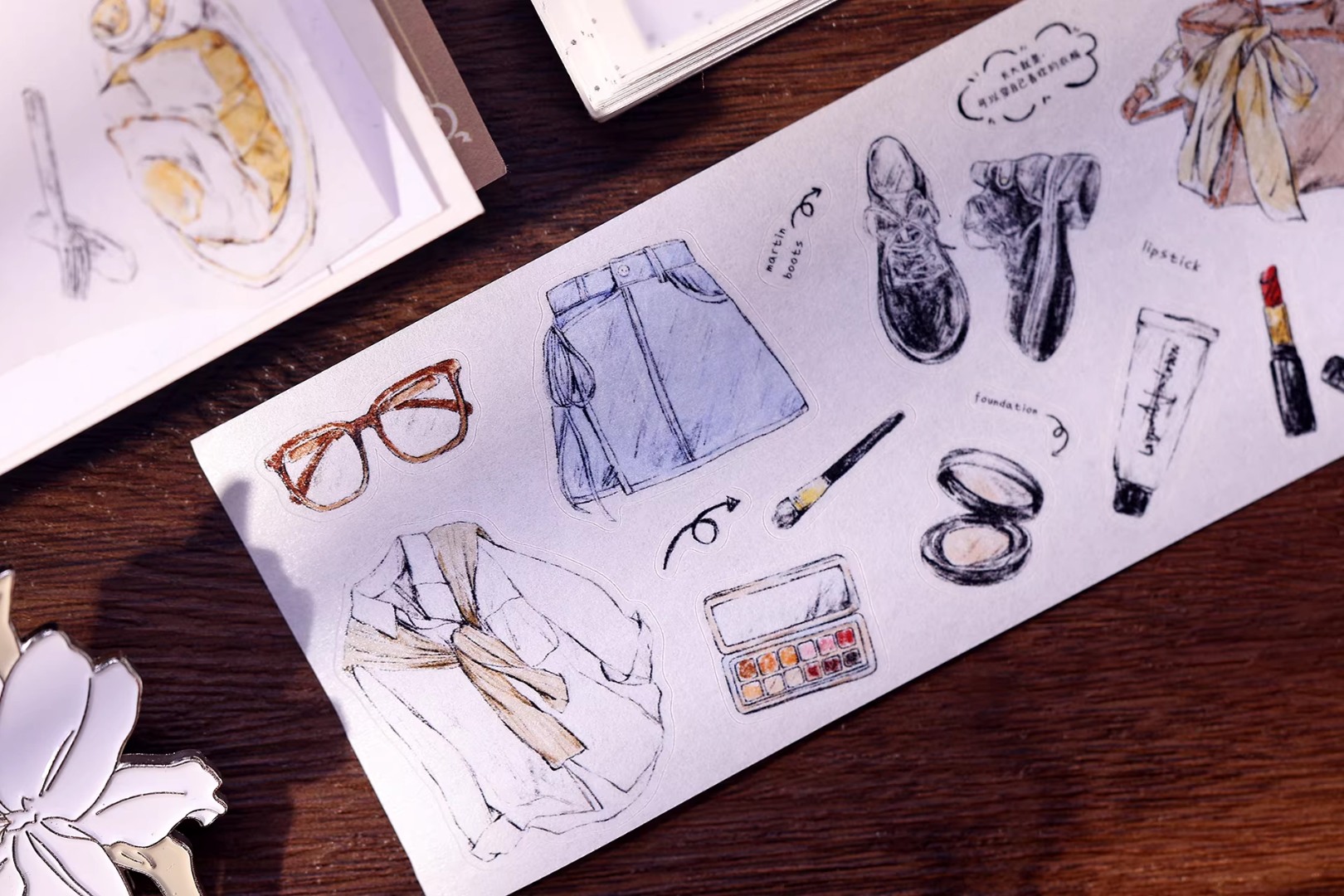 Pre-Order Xiaobaijia Die-Cut Washi Tape  - Solo Daily Life