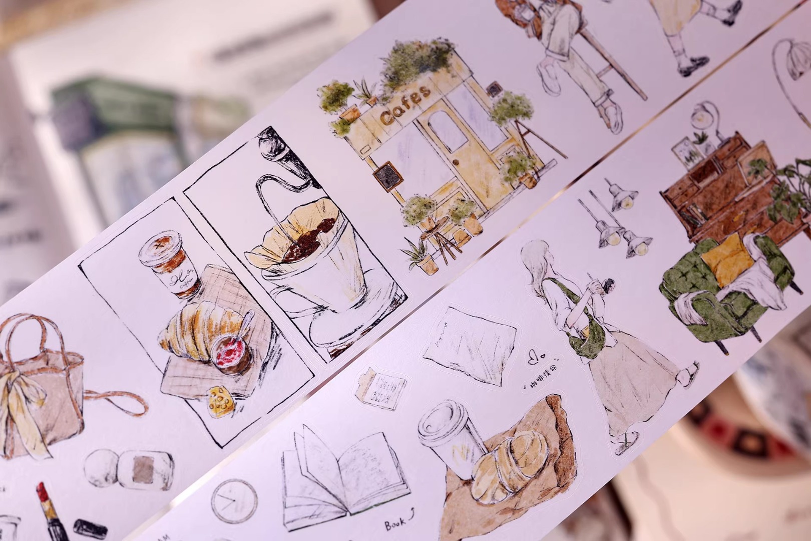 Pre-Order Xiaobaijia Die-Cut Washi Tape  - Solo Daily Life