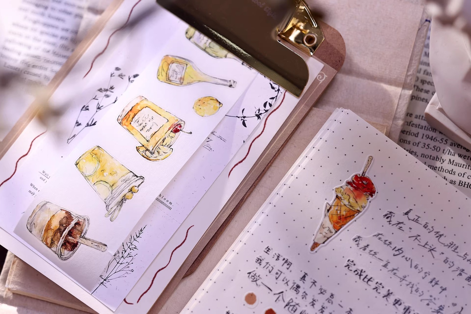 Pre-Order Xiaobaijia Die-Cut Washi Tape - Refreshing Summer