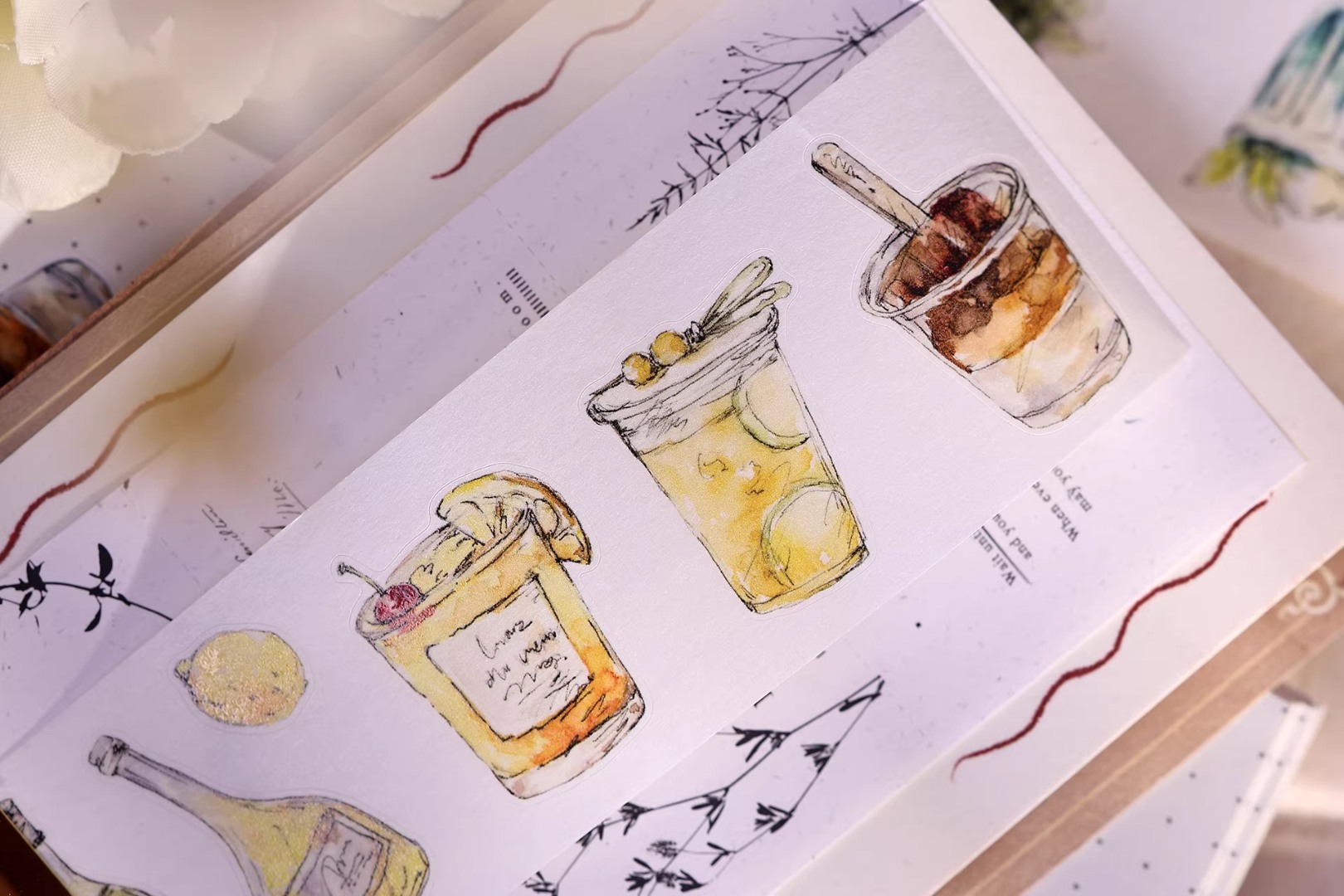 Pre-Order Xiaobaijia Die-Cut Washi Tape - Refreshing Summer