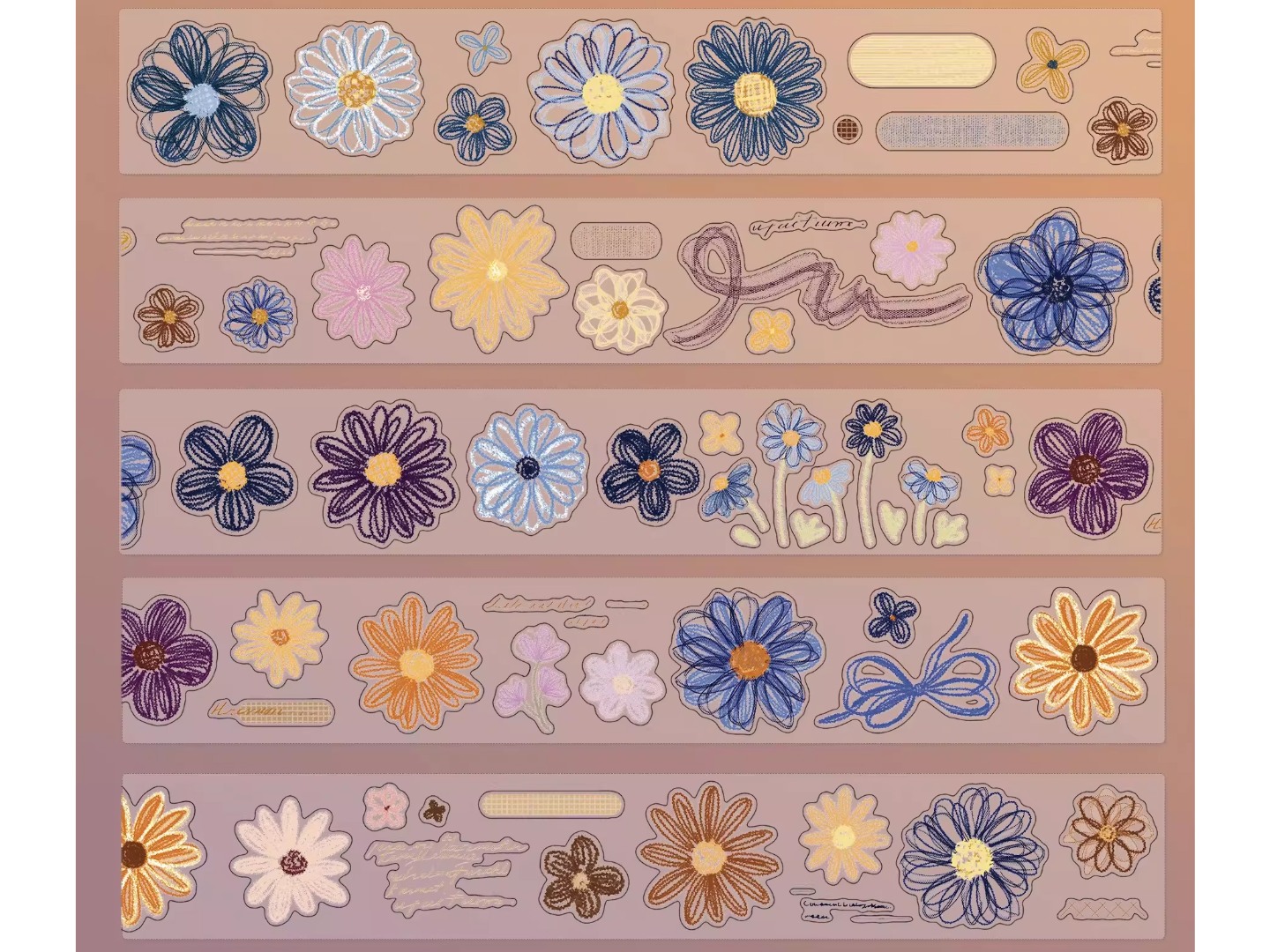 Pre-Order Xiaobaijia Die-Cut Washi Tape - Light Gauze