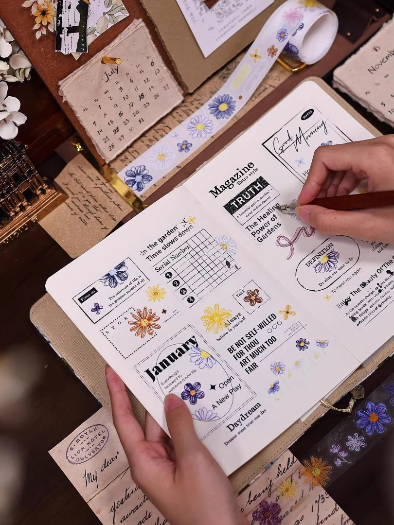 Pre-Order Xiaobaijia Die-Cut Washi Tape - Light Gauze