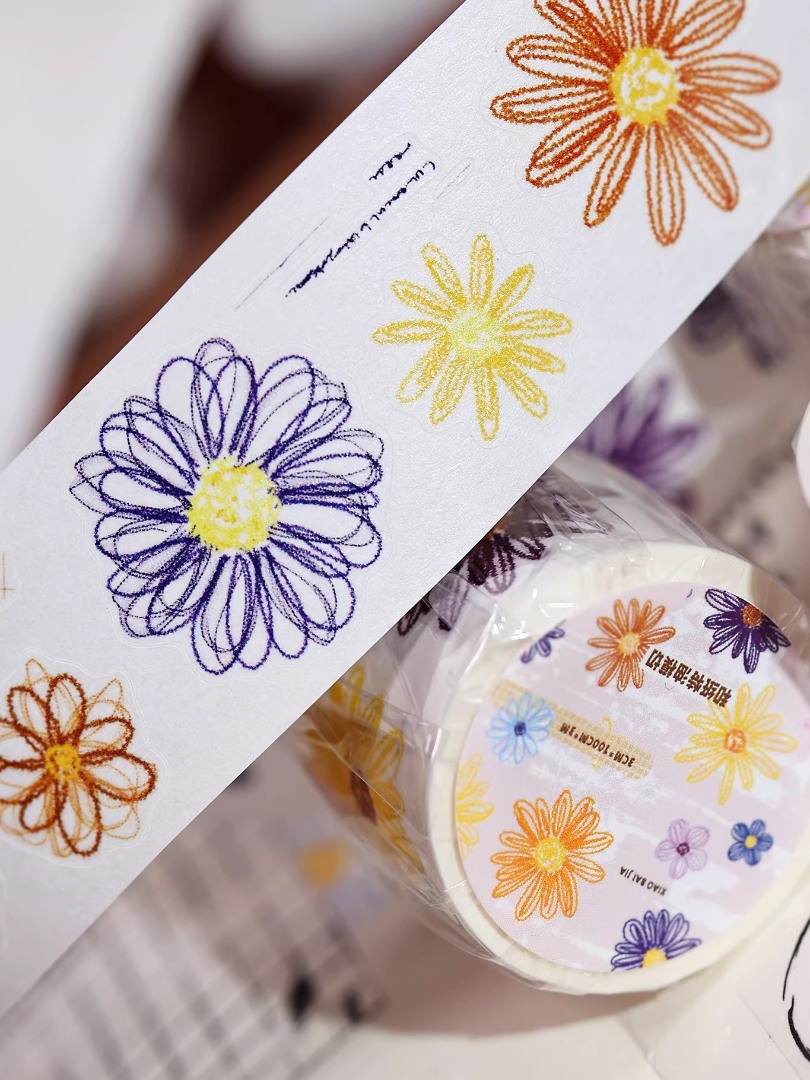 Pre-Order Xiaobaijia Die-Cut Washi Tape - Light Gauze