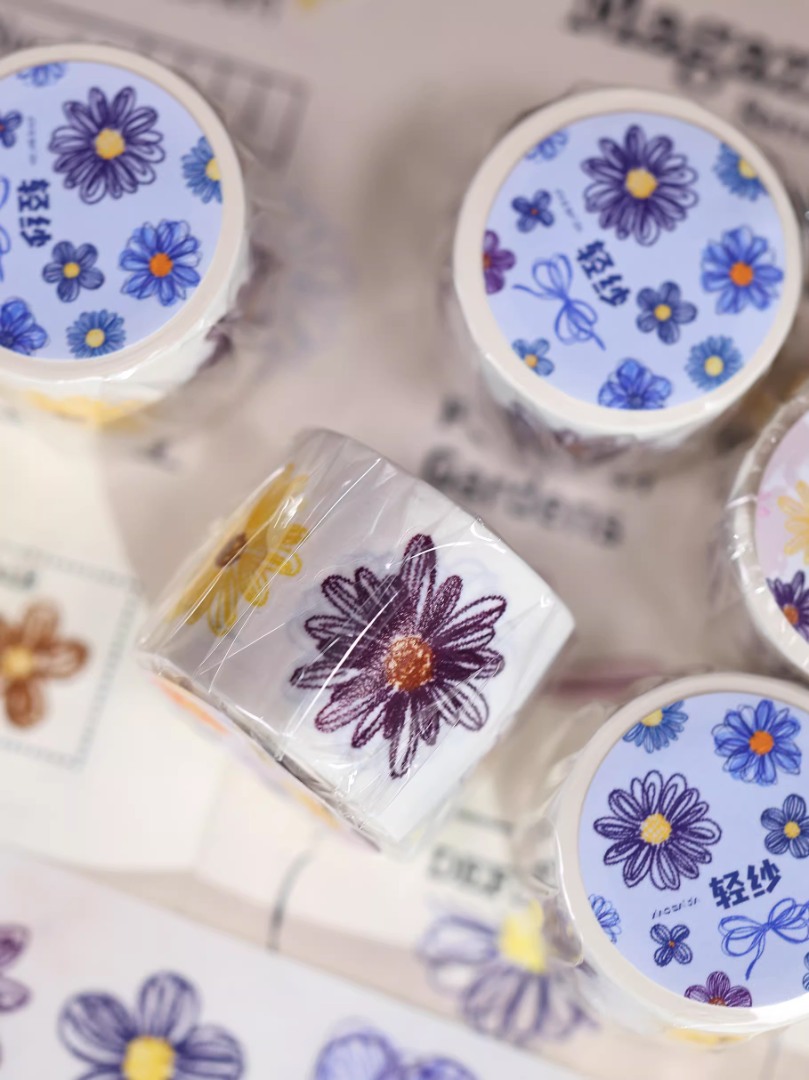 Pre-Order Xiaobaijia Die-Cut Washi Tape - Light Gauze