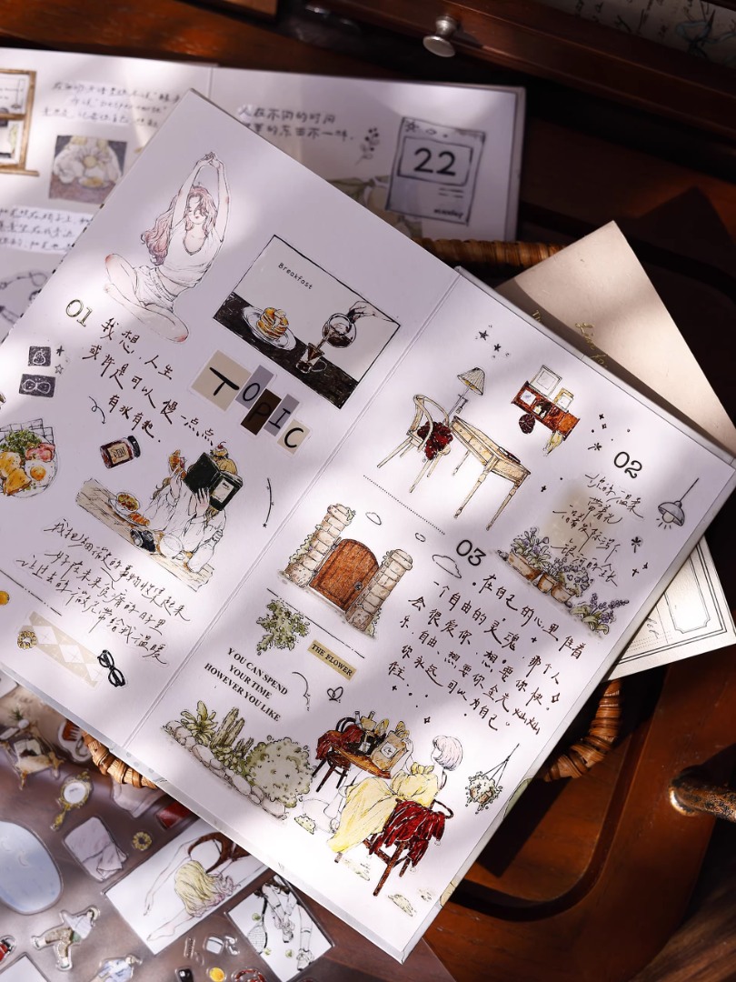 Pre-Order Xiaobaijia Die-Cut Washi Tape - Lifestyle