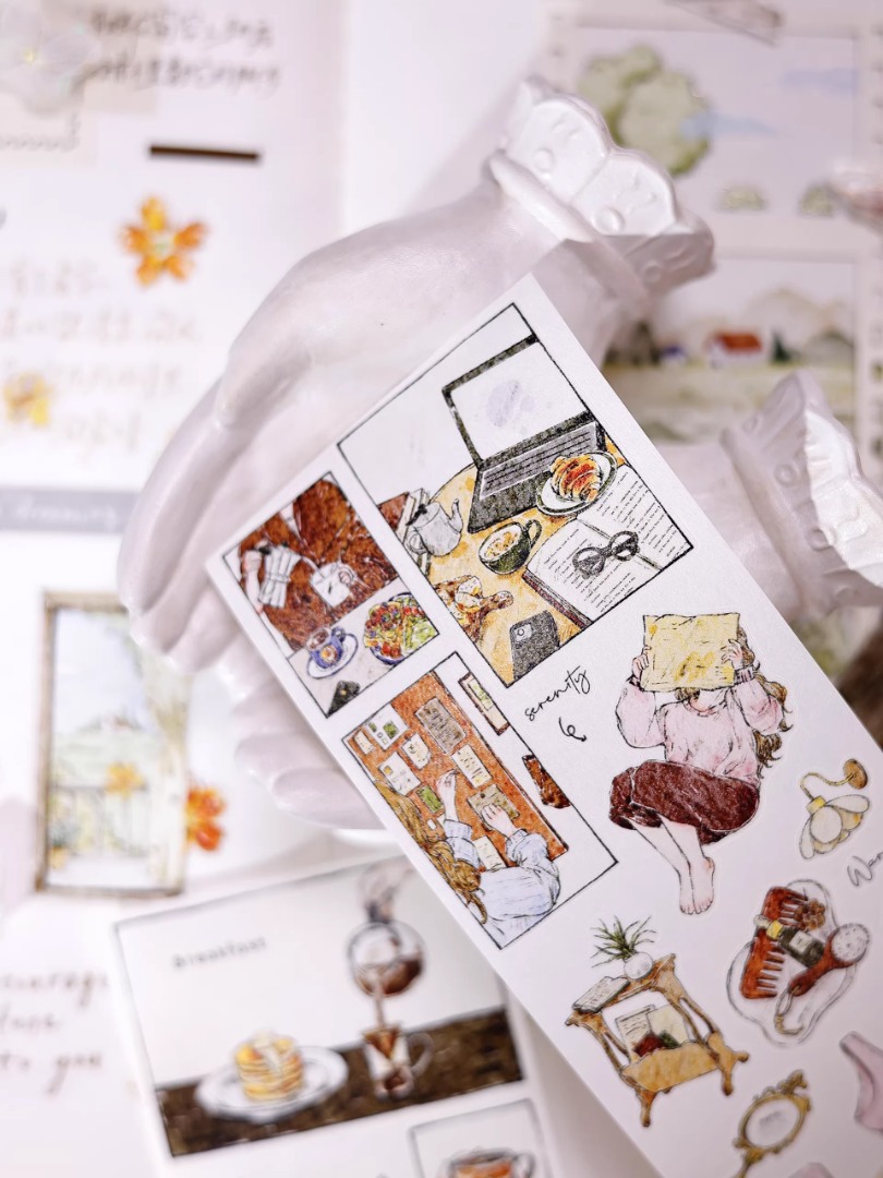 Pre-Order Xiaobaijia Die-Cut Washi Tape - Lifestyle