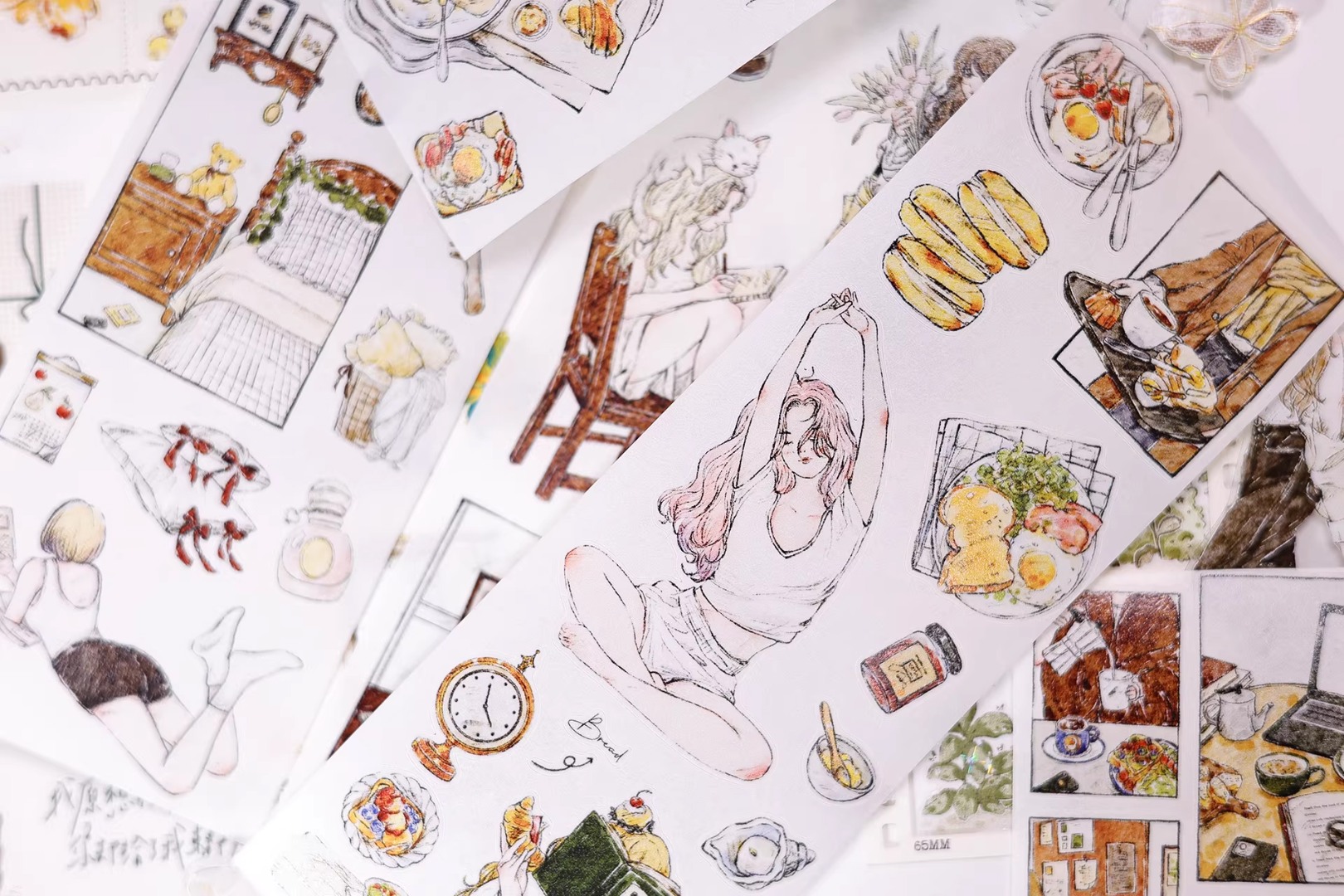 Pre-Order Xiaobaijia Die-Cut Washi Tape - Lifestyle