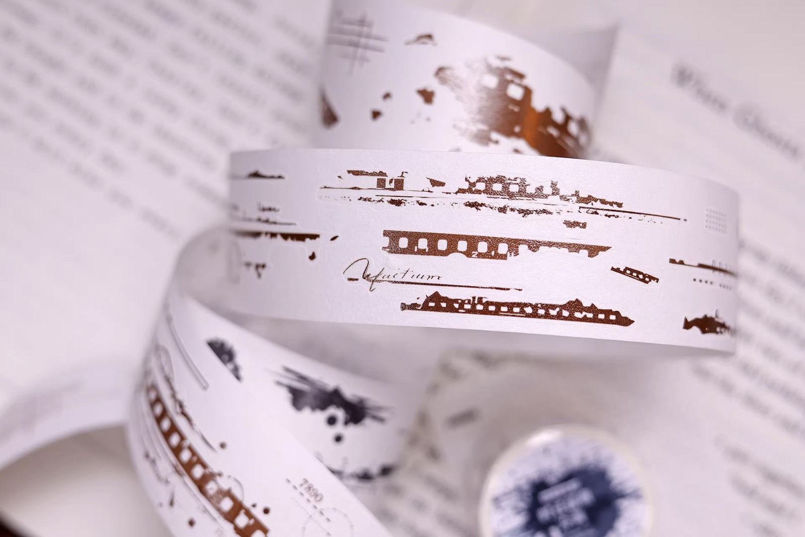 Pre-Order Xiaobaijia Die-Cut Washi Tape - Traces of Time Warm Tone