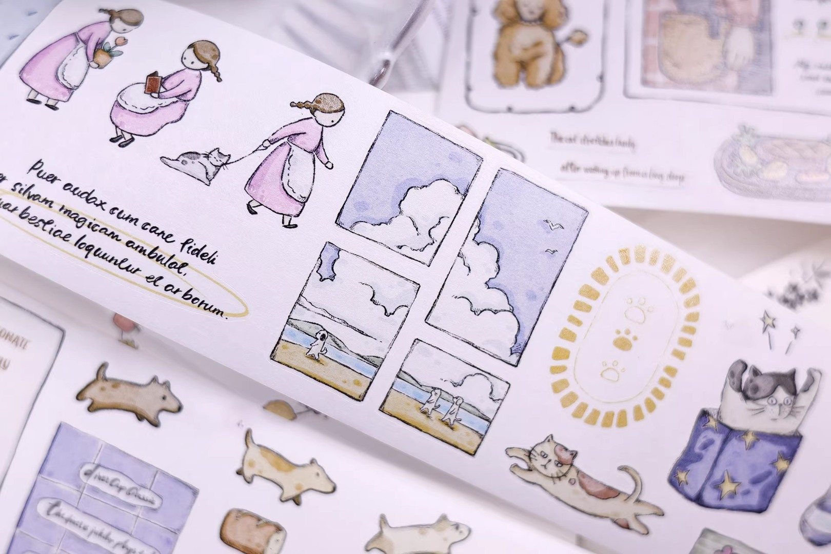 Pre-Order Xiaobaijia Die-Cut Washi Tape - Little Friends Diary