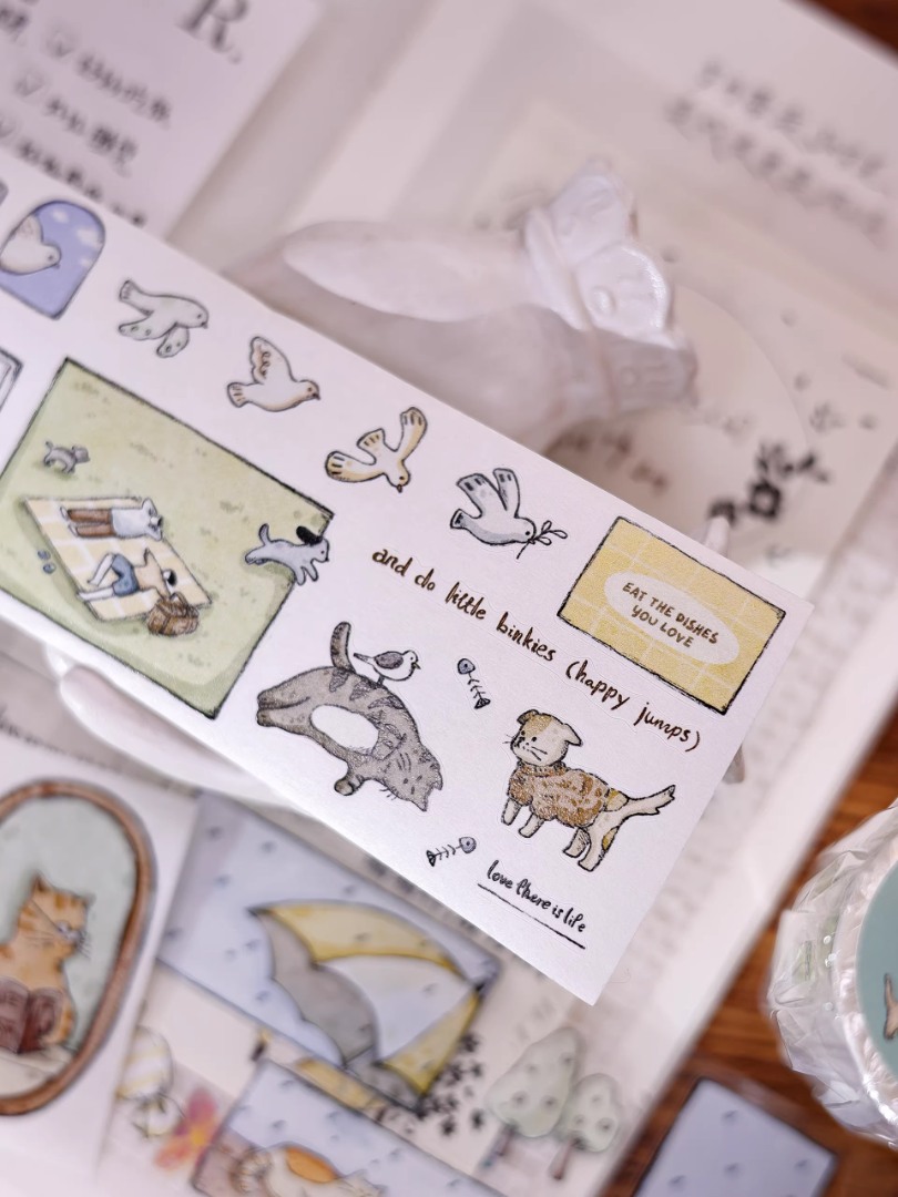 Pre-Order Xiaobaijia Die-Cut Washi Tape - Little Friends Diary