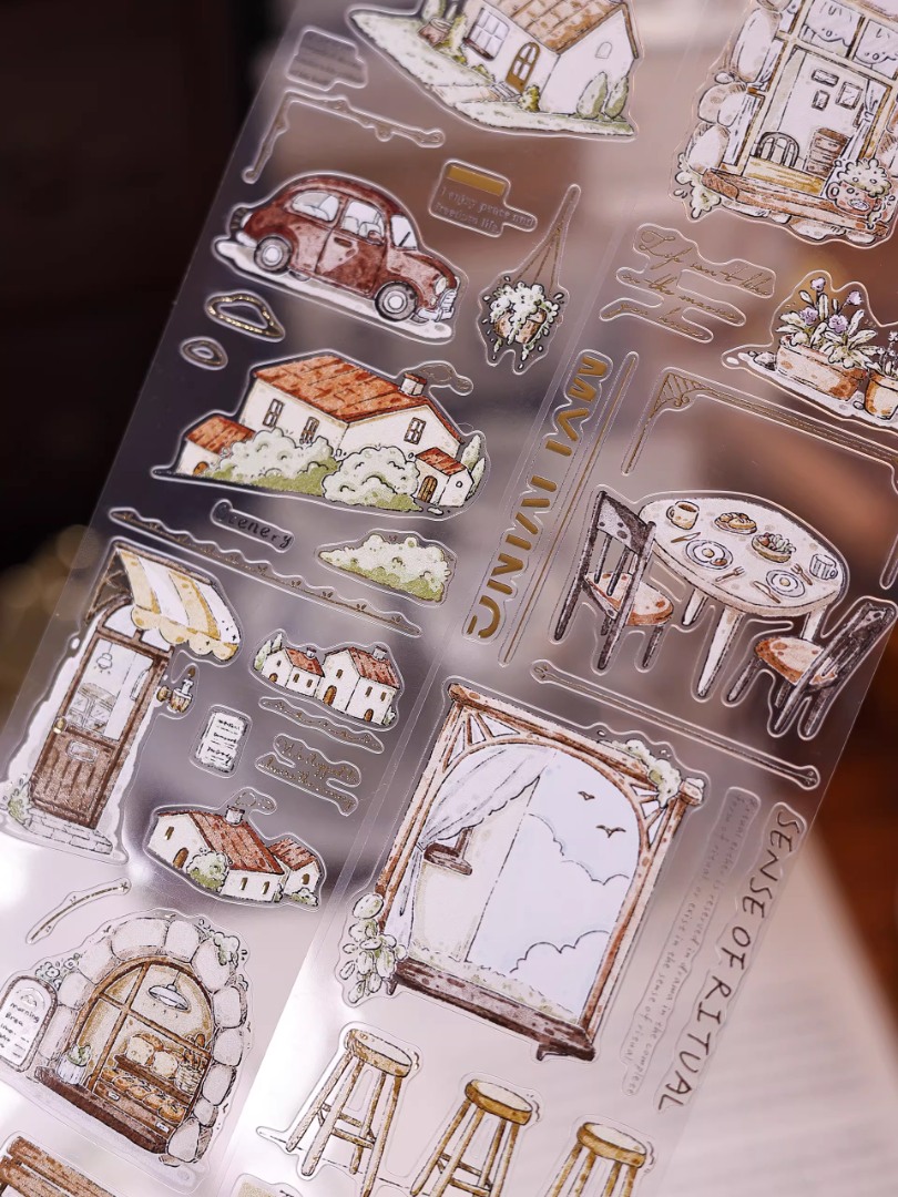 Pre-Order Xiaobaijia Die-Cut Matte PET Tape - Quiet Little Moments