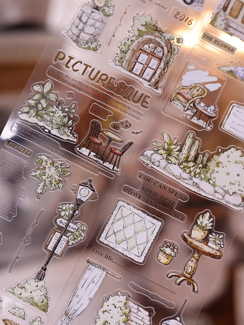 Pre-Order Xiaobaijia Die-Cut Matte PET Tape - Quiet Little Moments