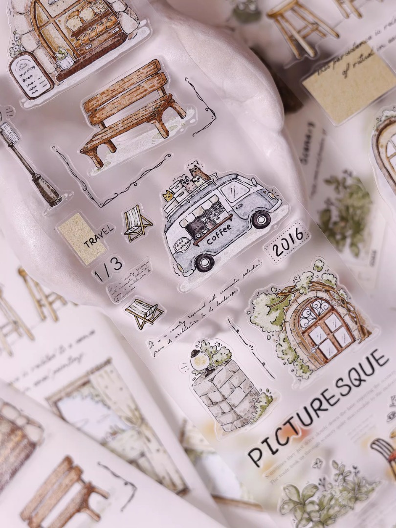 Pre-Order Xiaobaijia Die-Cut Matte PET Tape - Quiet Little Moments