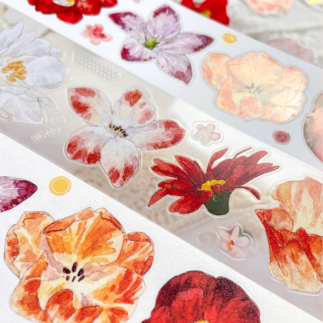 Baicangjia Studio Die-Cut Tape - Goldfish Fireworks