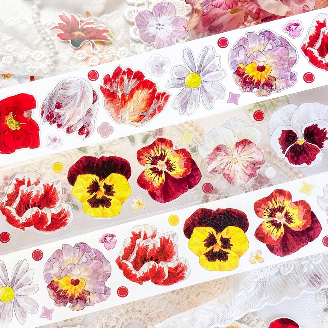 Baicangjia Studio Die-Cut Tape - Goldfish Fireworks