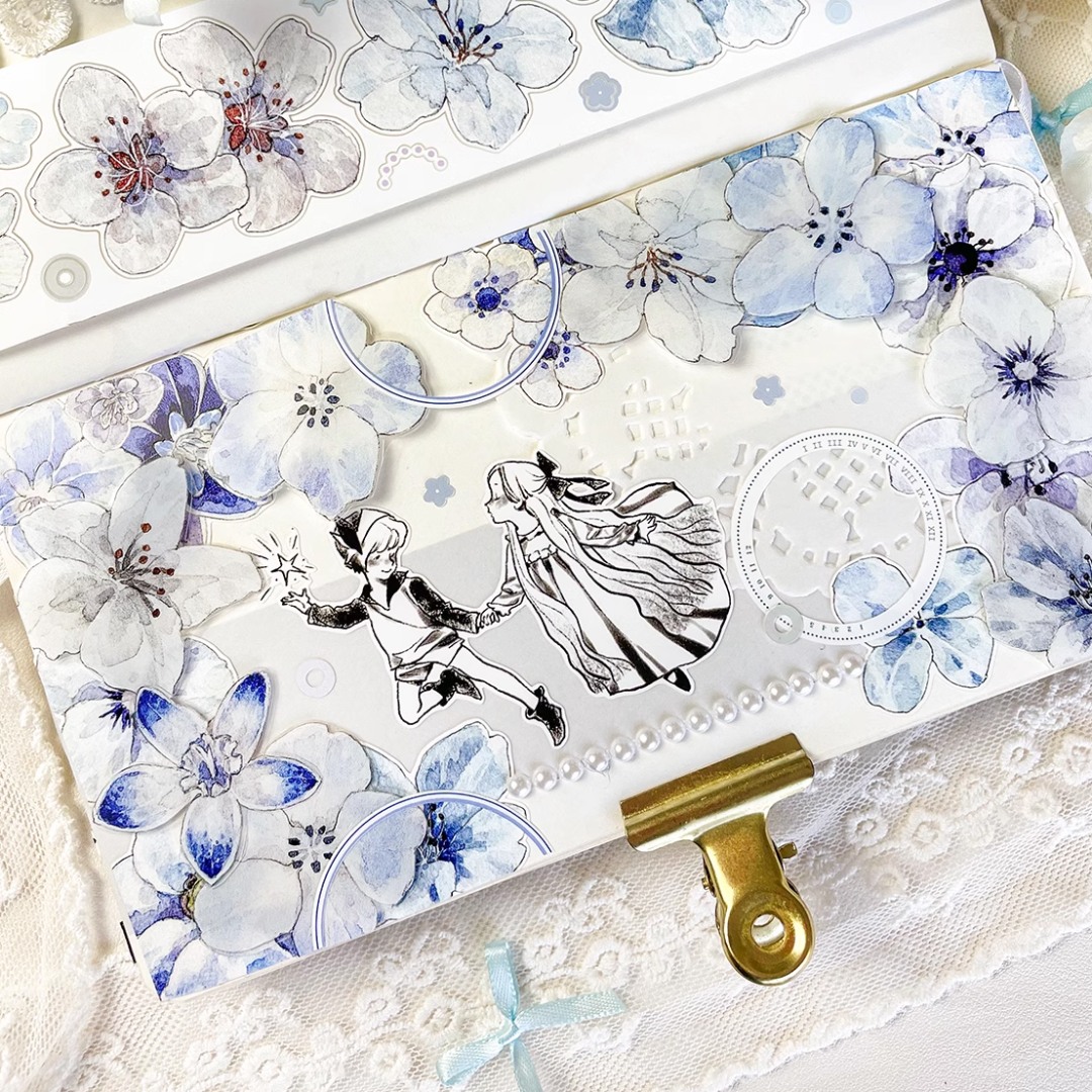 Baicangjia Studio Die-Cut Tape - Blue Velvet