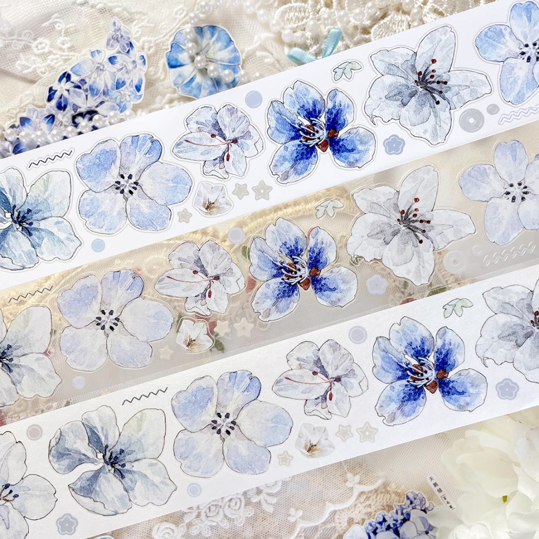 Baicangjia Studio Die-Cut Tape - Blue Velvet