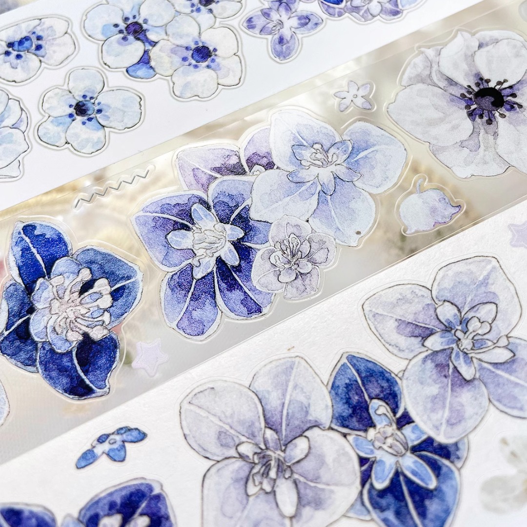 Baicangjia Studio Die-Cut Tape - Blue Velvet