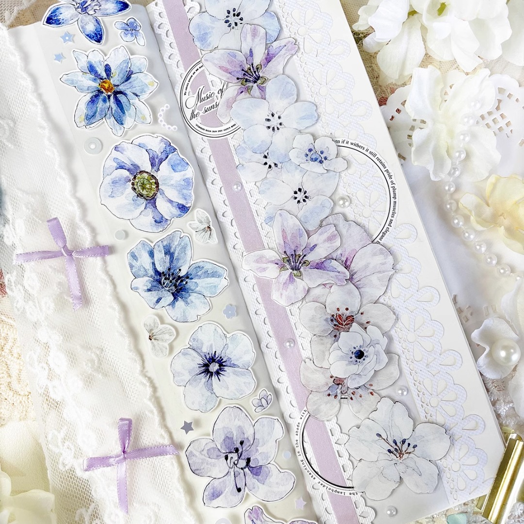 Baicangjia Studio Die-Cut Tape - Blue Velvet