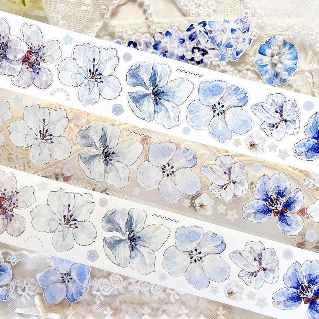 Baicangjia Studio Die-Cut Tape - Blue Velvet