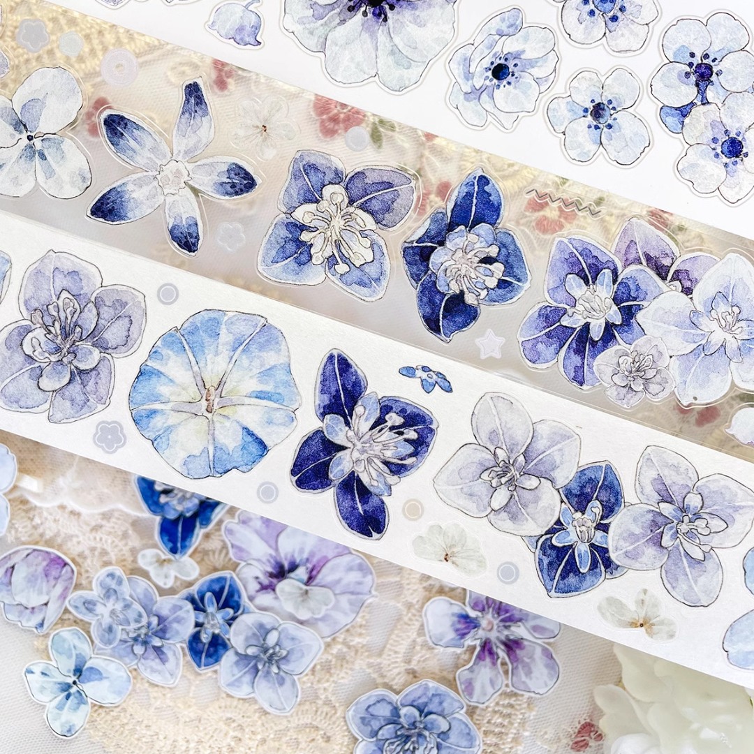 Baicangjia Studio Die-Cut Tape - Blue Velvet