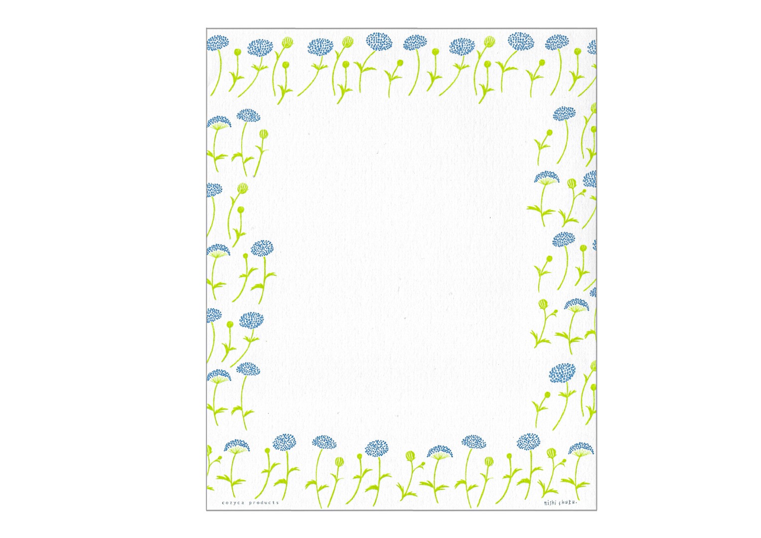 Cozyca | Nishi Shuku Letter Set - Didiscus