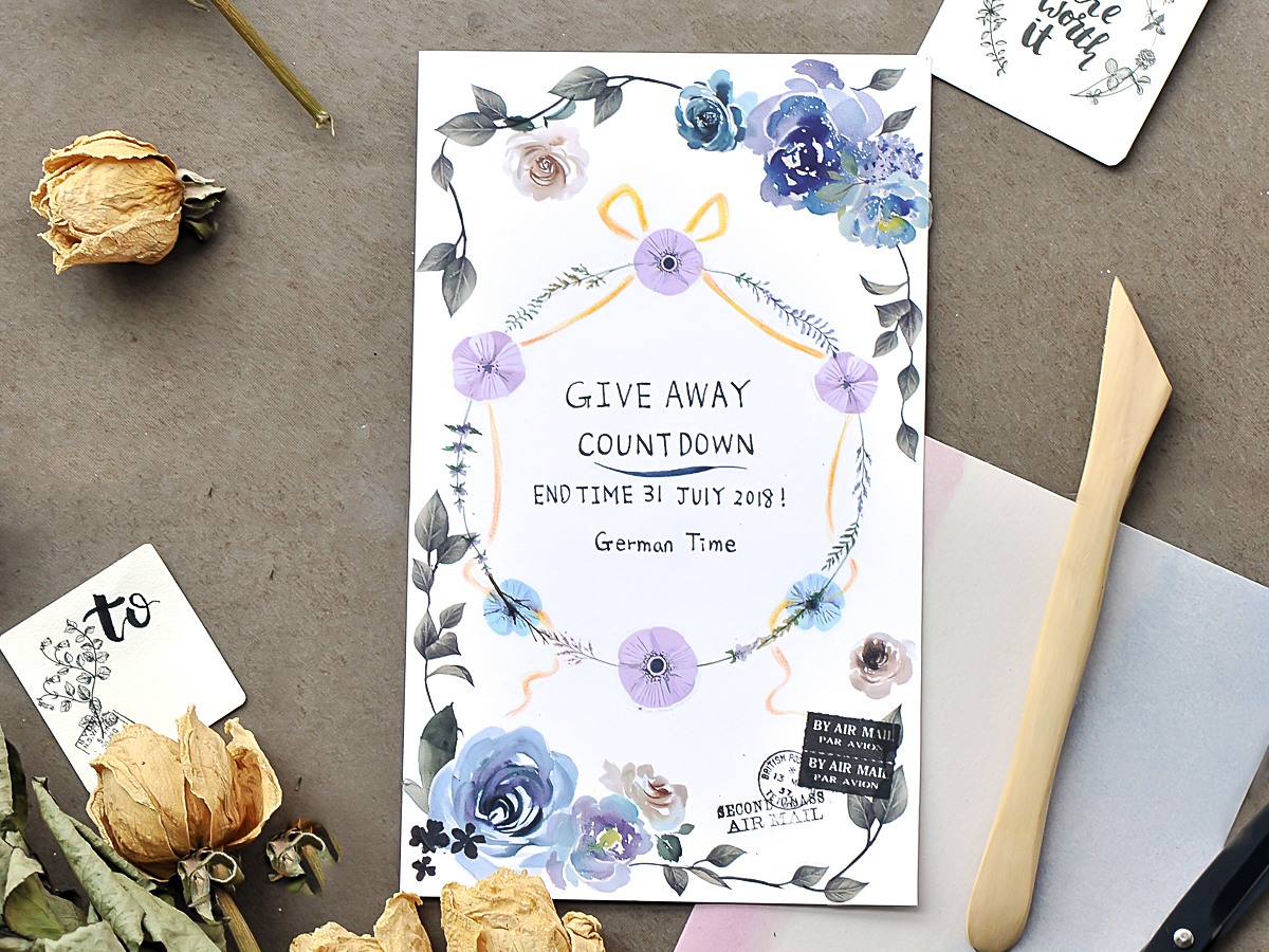 MU Print On Transfer Stickers Flower Series Swan And Roses