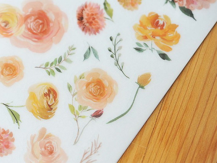 MU Craft Print-On Siirtokuvat - Kukkasarja - Sun Rose