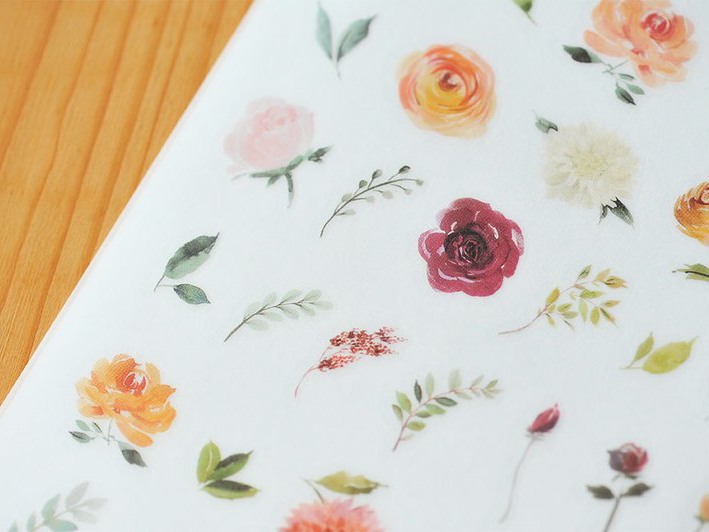 MU Craft Print-On Siirtokuvat - Kukkasarja - Sun Rose