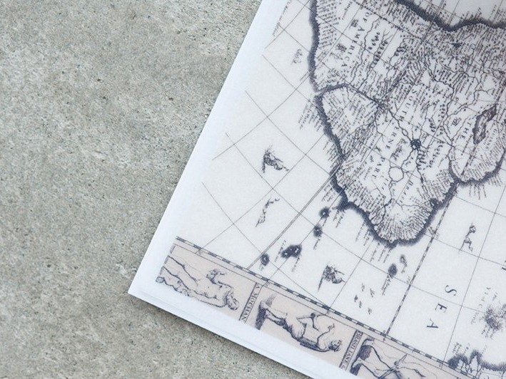 MU Craft Print-On siirtokuvat, Vintage Sarja - Tähtitieteellinen Maantiede