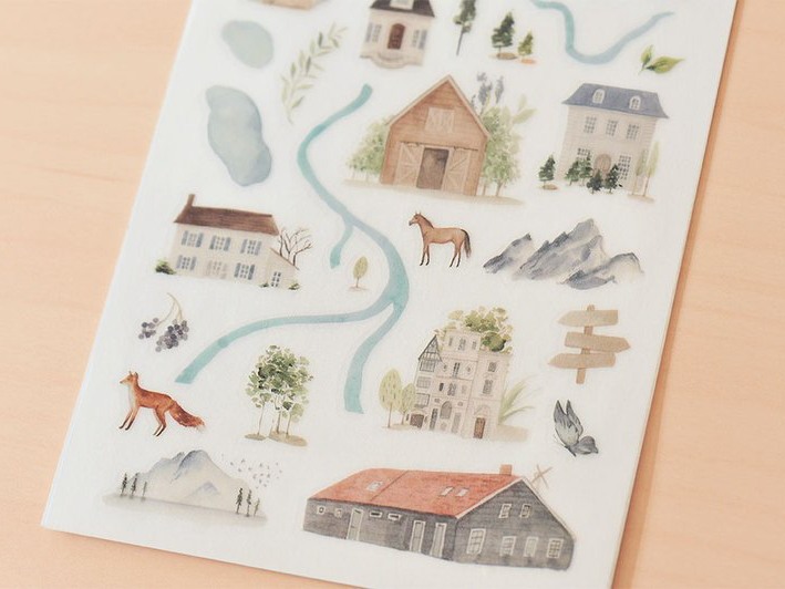 MU  Print-On Siirtokuvat 067 - Travel Map