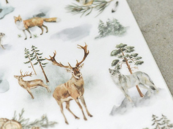 MU Print-On Siirtotarrat 097 - Forest Friends