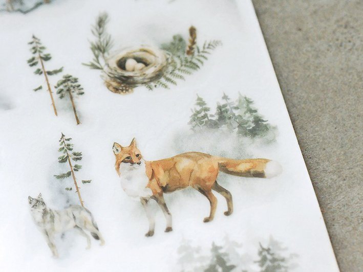 MU Print-On Siirtotarrat 097 - Forest Friends