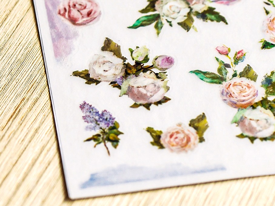 MU | Print-On Stickers - Roses And Lilac