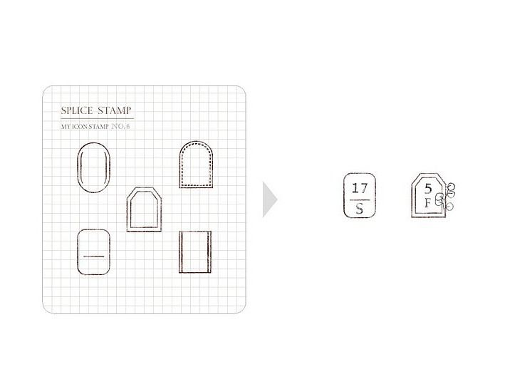 MU Clear Stamp Set Icon 006 - Classic Frames