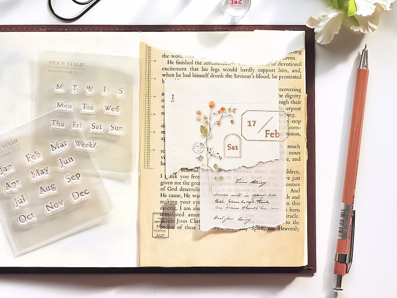 MU Clear Stamp Set Icon 001 - Months Of The Year