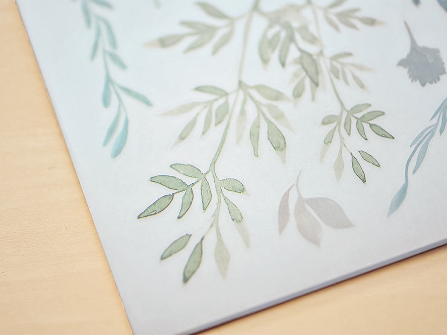 MU  Print-On Siirtokuvat 074 - Green Leaves