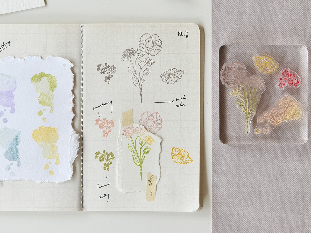 MU | Clear Stamp Set - Flower 02