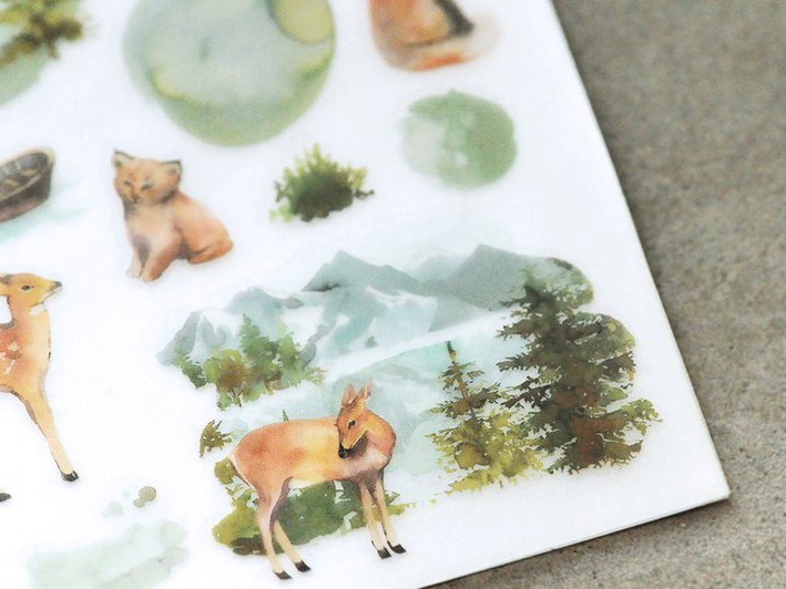 MU Print-On Siirtotarrat 096 - Metsämaisema